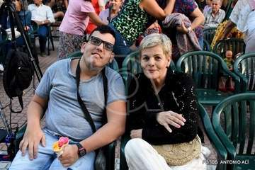 Pregón de La Viña a cargo del alcalde de Telde y actuación del humorista Maestro Florido (Foto Antonio Alí y TA)